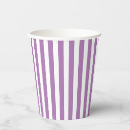Elegant Söt Lavendel Lila & Vit Vertikal Randig