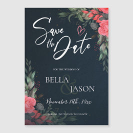 Elegant Söt Peach Orange Blommigt Bröllop