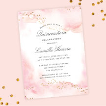 Elegant Söt Rosa Guld Quinceañera Birthday