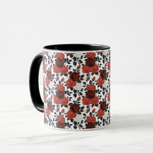 Elegant Söt Sofistikerad Chic Romantisk Blommig Mugg