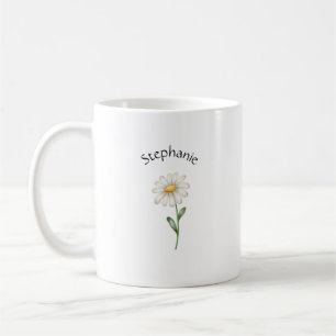 Elegant Söt Sofistikerad Namngiven Romantisk Blomm Kaffemugg