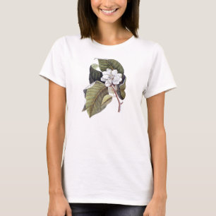Elegant Southern White Magnolia Flower Tee Shirt