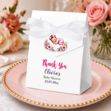 Elegant sovande babyflicka present till festen