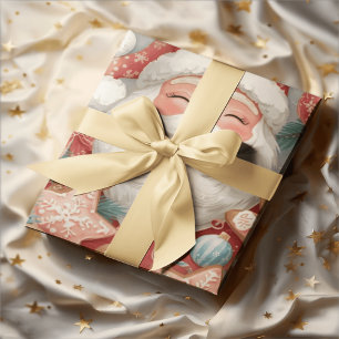 Elegant sovande jultomte presentpapper Vint