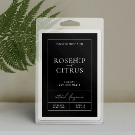 Elegant Soy Vax Melts Lodrät 3x2 Rektangeletikett Mat Etikett