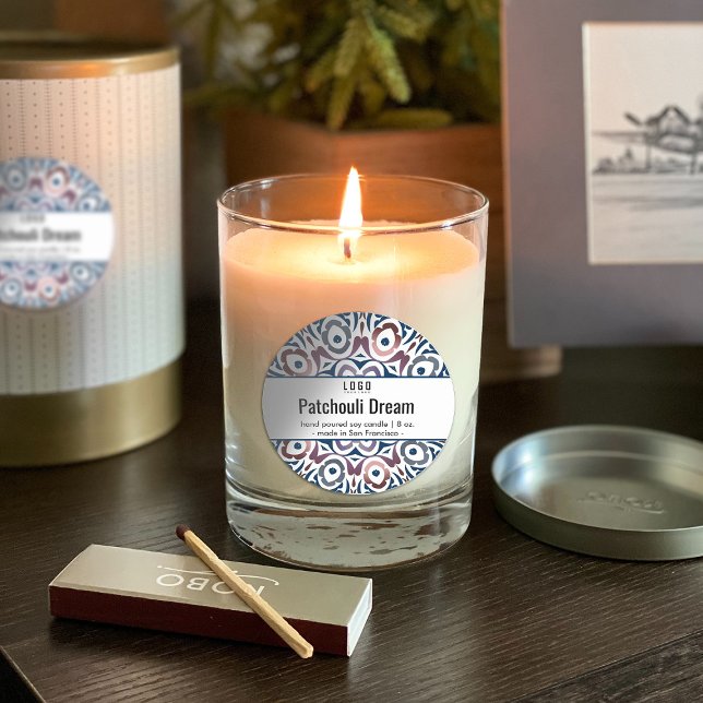 Elegant Spa Beauty Product Label Runt Klistermärke (Skapare uppladdad)