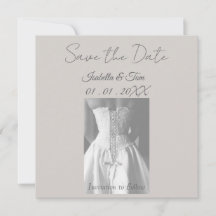 Elegant Spara datum-kort, Modern Minimalism