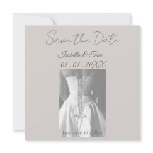 Elegant Spara datum-kort, Modern Minimalism