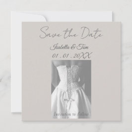 Elegant Spara datum-kort, Modern Minimalism Datumet
