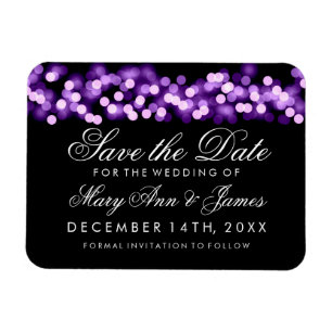 Elegant Spara datum Lila Hollywood Glam Magnet