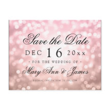 Elegant Spara Datum Ros Blush Rosa Ljus