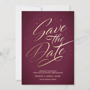 Elegant Spara datuminbjudan Inbjudningar