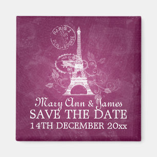 Elegant spara de romantiska Paris för datera Magnet