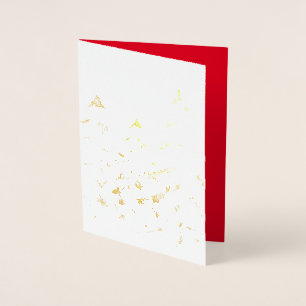 Elegant Spark Glam Golden Julgranar Real Folierat Kort
