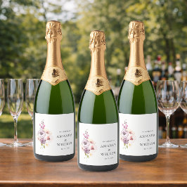 Elegant Sparkling Vin Flaska etikett