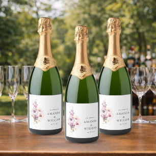Elegant Sparkling Vin Flaska etikett