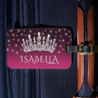 Elegant Sparkly Krona & Stars Shock rosa & Black