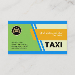 Elegant Speciellare Blå lantering av Rand Taxi Visitkort