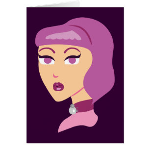 Elegant Spider Dam Hälsningskort