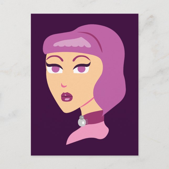 Elegant Spider Dam Vykort (Framsida)