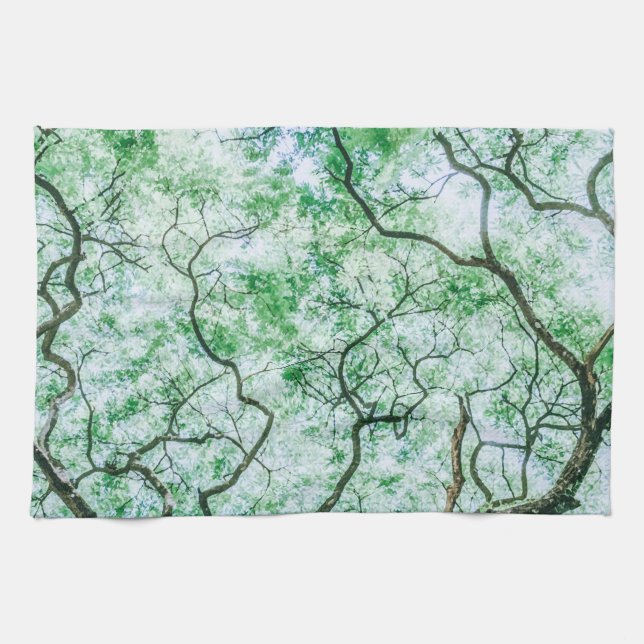 Elegant Spooky Lövs & Grenar Kitchen Towel Kökshandduk (Horisontell)