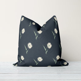 Elegant spridd aster vildblomma | Djup kol Kudde