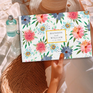 Elegant Spring Boho Chic Grönska Vildblomma Gästböcker