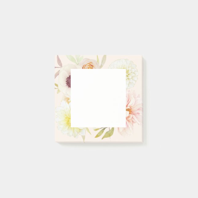 Elegant Spring Flowers Notes Post-it Block (Framsida)