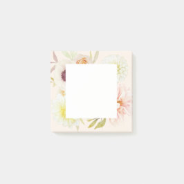 Elegant Spring Flowers Post-It Notes Block