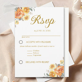 Elegant spring Wedding with tangerine flowers OSA Kort