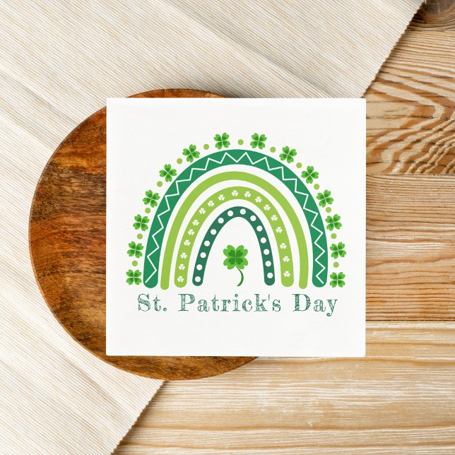 Elegant St. Patrick's Day-fest Pappersservett (Elegant St. Patrick's Day Party Napkins
)