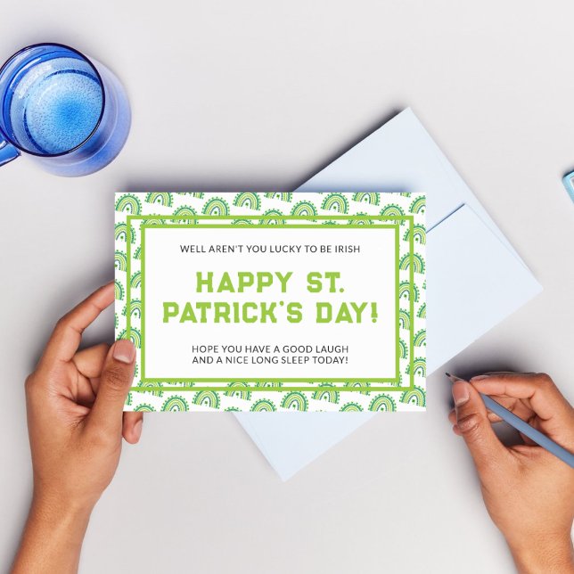 Elegant St. Patrick's Day-fest Vykort (Elegant St. Patrick's Day Party Postcard
)