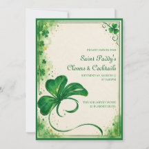 Elegant St. Patrick's Day-festinvitation