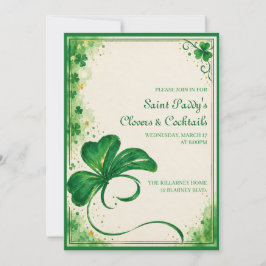 Elegant St. Patrick's Day-festinvitation Inbjudningar
