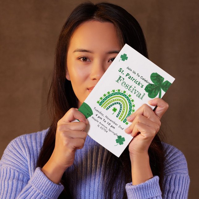 Elegant St. Patrick's Day-firande Inbjudningar (Elegant St. Patrick's Day Party Invitation
)