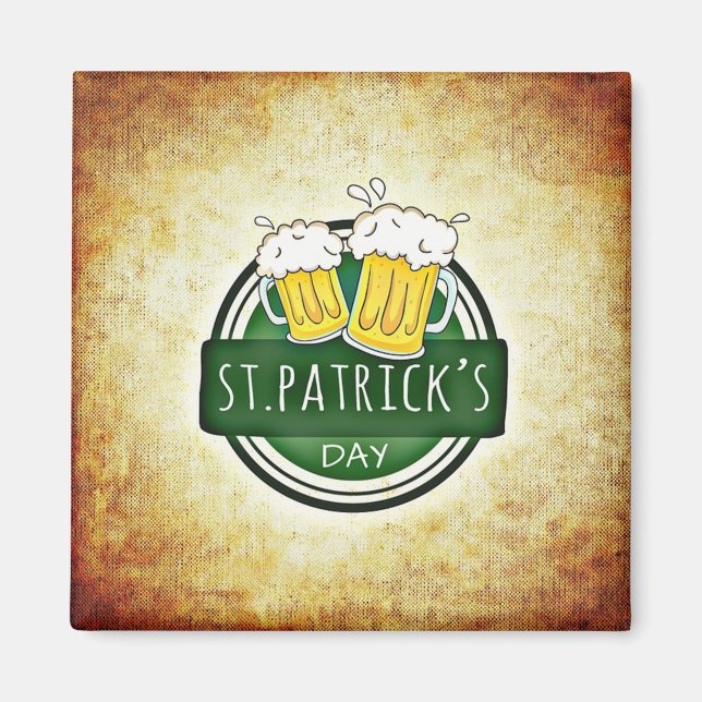 Elegant St. Patrick's Day med stil Magnet (Framsidan)