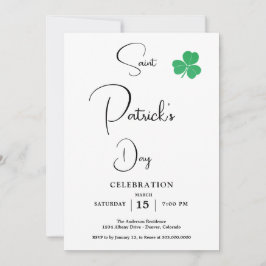 Elegant St patricks day Party Inbjudningar