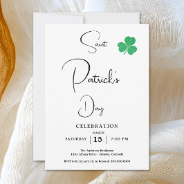 Elegant St patricks day Party Inbjudningar