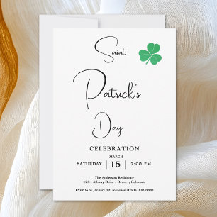 Elegant St patricks day Party Inbjudningar