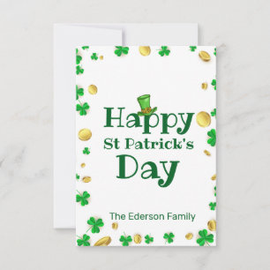 Elegant St. Patrick's Day välkomstkort Inbjudningar