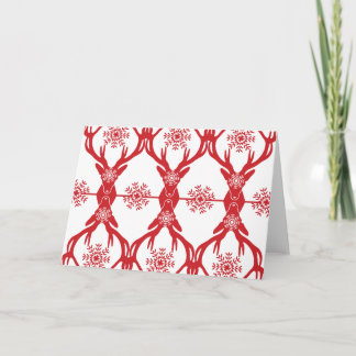 Elegant Stag:s chef med Antlers Rack Helgkort