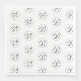 Elegant standard med anpassat namn och titel pappersservett