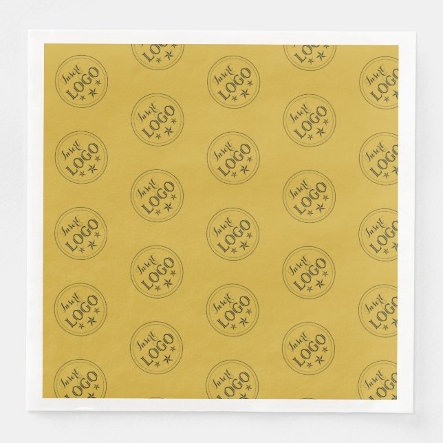 Elegant standard med anpassat namn och titel pappersservett (Framsida)