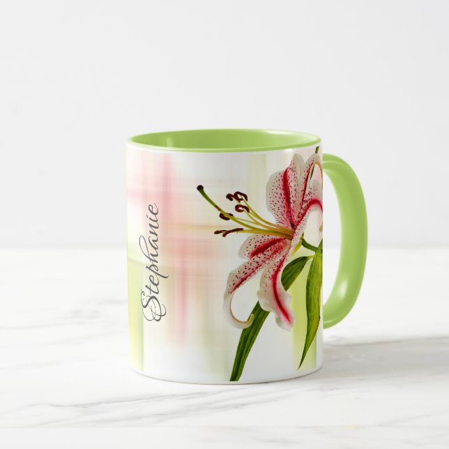 Elegant Star Lily (Stargazer) - Floralfotografi Mugg (Framsida höger)