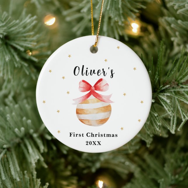 Elegant Star Ornament Baby Frist jul (Träd)