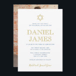 Elegant Star, Photo on Back, Pub Mitzvah Inbjudningar<br><div class="desc">Lägg till ditt favoritfoto med användan längst bak i inbjudan.</div>