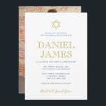 Elegant Star, Photo on Back, Pub Mitzvah Inbjudningar<br><div class="desc">Lägg till ditt favoritfoto med användan längst bak i inbjudan.</div>