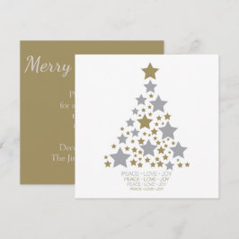 Elegant star träd inbjudningar