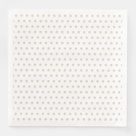 Elegant Starry Mönster Faux Guld Stars White Pappersservett