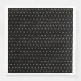 Elegant Starry Mönster Modern Black och Guld Pappersservett